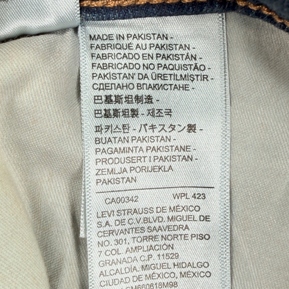 Levis 311 Shaping Skinny Capri Jeans Medium Wash Blue Denim 31 Waist 32" - Picture 13 of 16